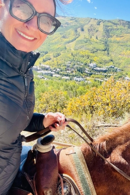 Demetria Clemons horseback riding