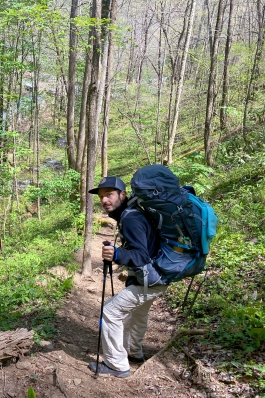 Pablo Rojas in the Nantahala National Forest in NC