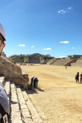 Juan Vargas in a desert