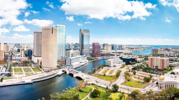 A photo of the Tampa skyline