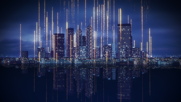 A photo of a futuristic city.