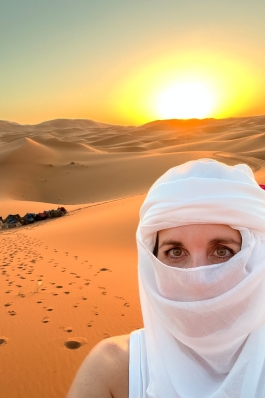 Erin Marvin in Morocco