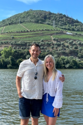 Eve Kewley in the Duoro Valley, Italy