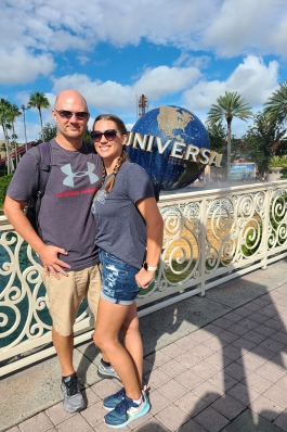 Megan Bookhammer at Universal Studios, Florida