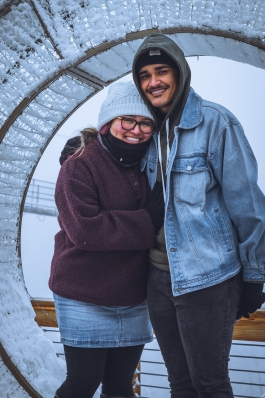 A photo of Andy and his wife