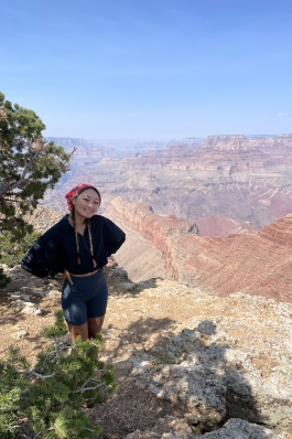 A photo of Tenzin at the Grand Canyon.
