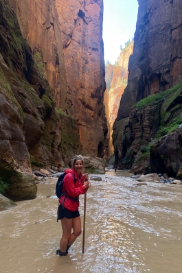 Lexie hiking in Utah.
